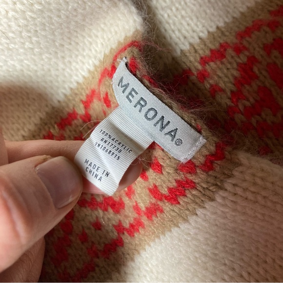 Scarf Bundle: Handmade/Unknown Super Soft Skinny & Merona 100% Acrylic Wide - Picture 8 of 9